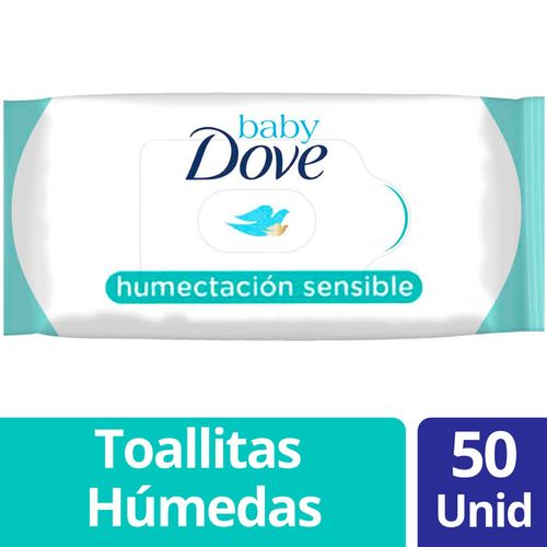 Toallitas Húmedas Dove Baby Piel sensible 50 unidades