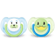 Chupetes Classic Avent Animales (6-18m) Celeste 2 unidades