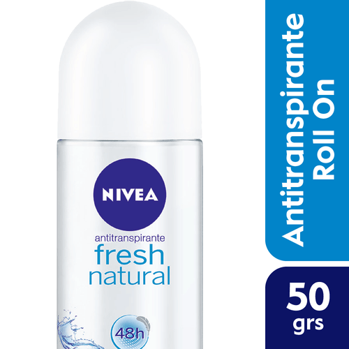 Desodorante Femenino Antitranspirante Nivea Fresh Natural Roll On 50ml