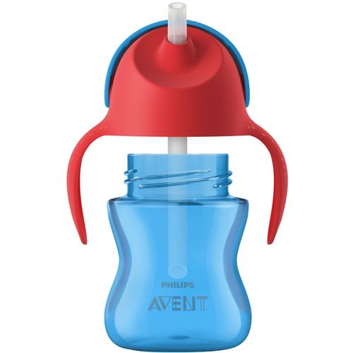 Vaso Avent Straw Cup Azul & Rojo 200ml