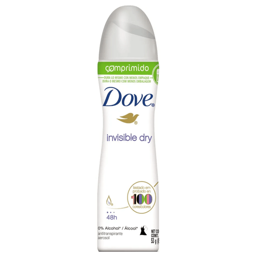 Desodorante Antitranspirante Dove Invisible Dry Comprimido 54 gr