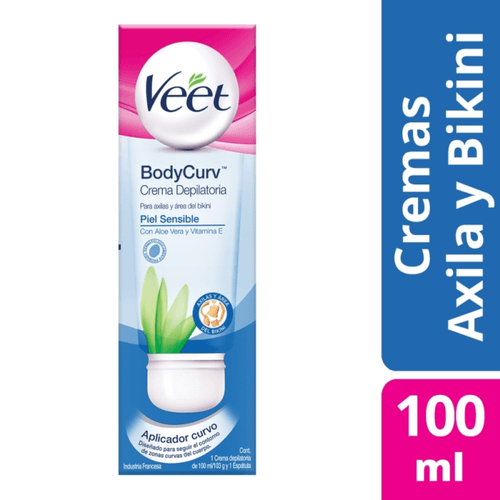 Crema Depilatoria Veet Piel Sensible Axila y Bikini 100ml