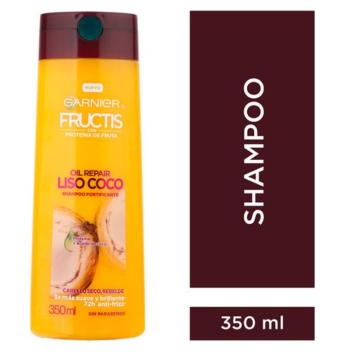 Shampoo Oil Repair Liso Coco Fructis Garnier 350ml