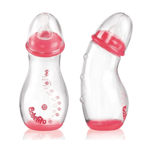 Mamadera Babelito Rosado Curvo Tritan 250ml