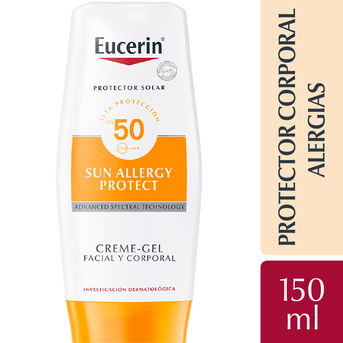 Eucerin Protector Solar Allergy Protect Crema Gel Facial y Corporal FPS50 150ml