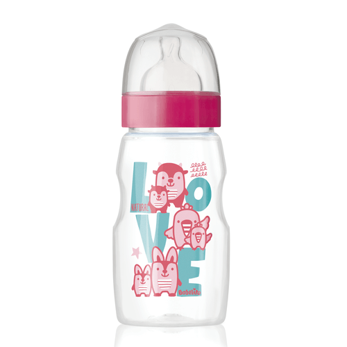 Mamadera Babelito Rosada Boca Ancha T.2 270ml