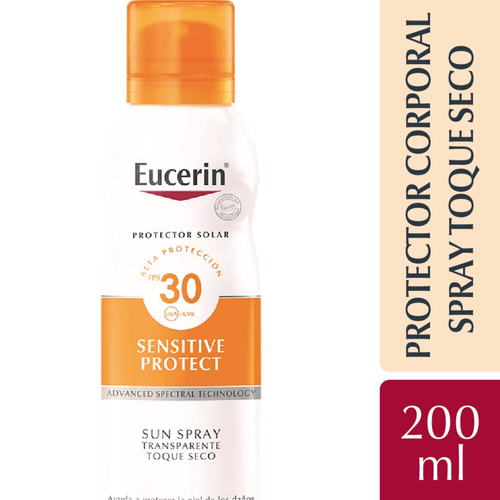 Eucerin Protector Solar Spray Corporal Toque Seco FPS 30 200ml