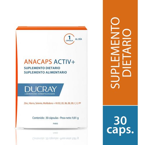 Suplemento Dietario Ducray Anacaps Activ + 30 Caps.