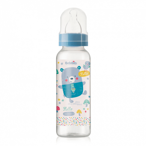 Mamadera Babelito Celeste Tetina Silicona T.1 Basic 250ml
