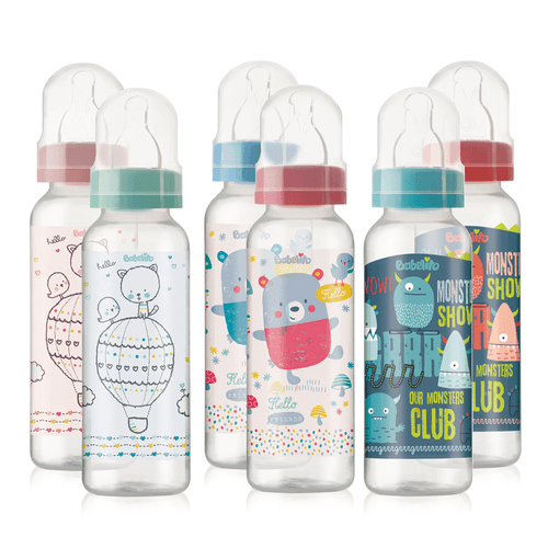 Mamadera Babelito Celeste Tetina Silicona T.3 250ml