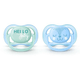 Chupetes Ultra Air Avent "Hello" (0-6m) Celeste 2 unidades