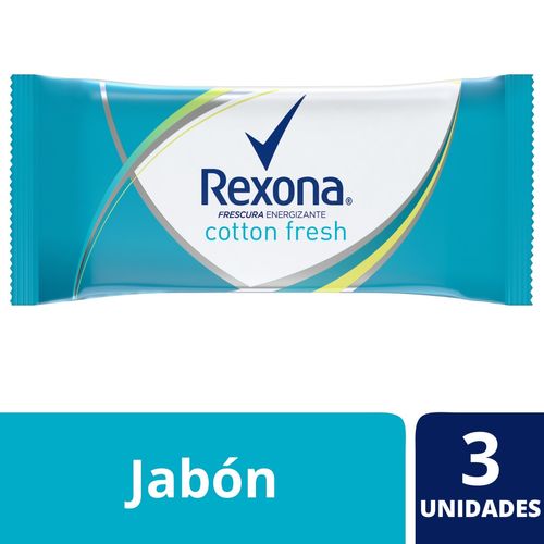 Jabón Rexona Cotton Fresh 3X125 gr