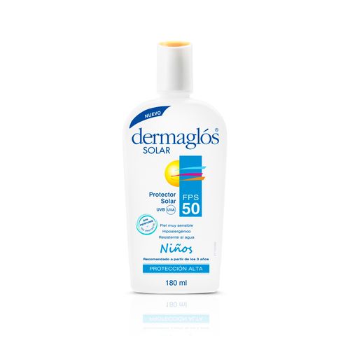 Protector solar Dermaglós niños con FPS 50 180ml