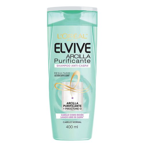 Shampoo Anti-Caspa Arcilla Purificante Elvive L´Oréal Paris 400ml