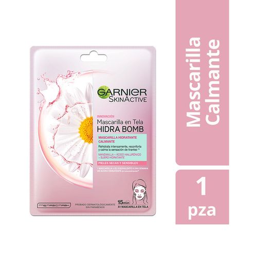 Mascarilla en tela Garnier Skin Active Manzanilla x 1 u