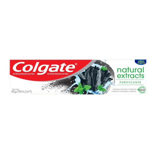 Crema Dental Colgate Natural Carbón Activo 40 g