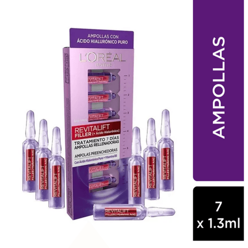 Ampollas L'Oréal Paris Revitalift Ácido Hialurónico 7 unidades 1.3ml