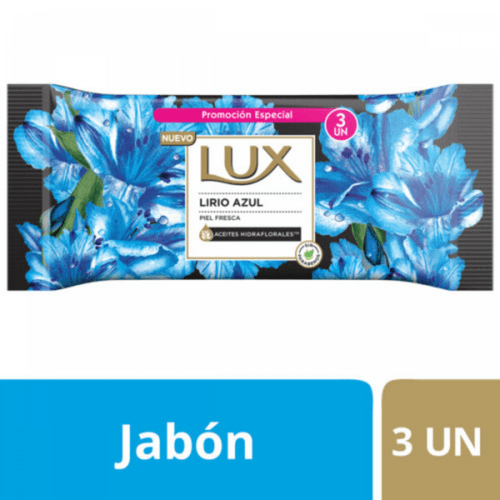 Jabón Lux Lirio Azul 3x 125 g