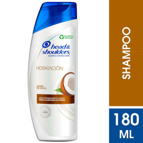 Shampoo Head & Shoulders Hidratación Aceite Coco 180ml