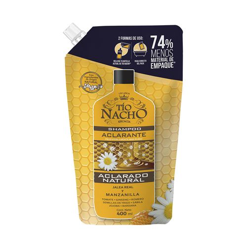 Tio Nacho Recargable Shampoo Aclarante 400ml