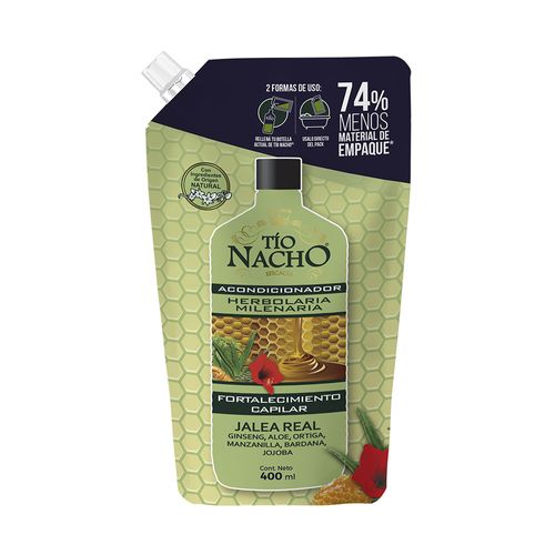 Tio Nacho Recargable Acondicionador Herbolaria Milenaria 400ml