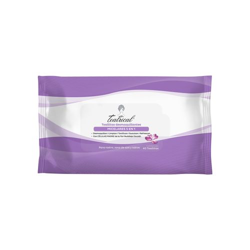Teatrical Toallitas Agua Micelar 5 en 1 40 piezas