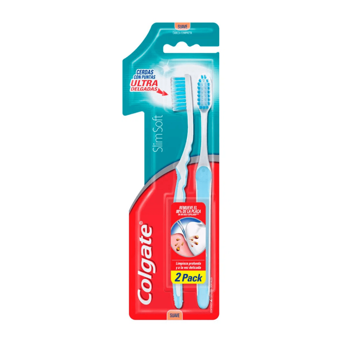 Comprar Cepillo Dental Colgate Slim Soft 2 Pack