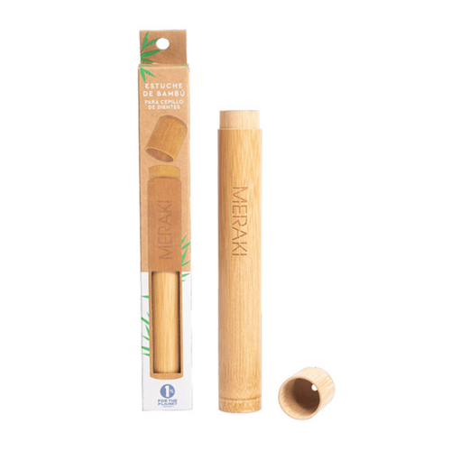 Estuche de Viaje de Bambú para Cepillo Dental Meraki