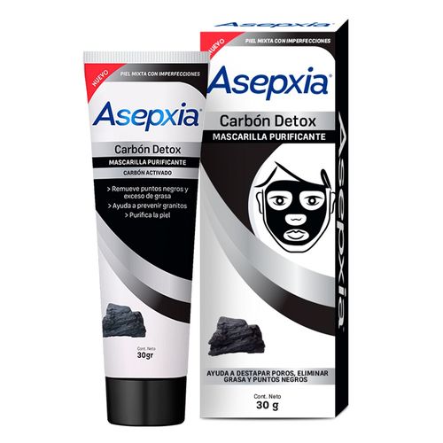 Asepxia Mascarilla Peel Off Carbón 30 gr