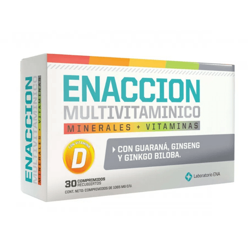 Suplemento Dietario Enacción Multivitaminico x 30 Comprimidos