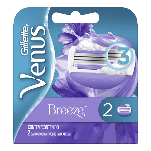 Máquina de Afeitar Venus Breeze Cartuchos 2 unidades
