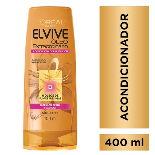 Acondicionador Óleo Extraordinario Nutrición Universal Elvive L´Oréal Paris 400ml