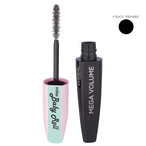 Máscara L'Oréal Paris Mega Volume Miss Baby Roll Washable