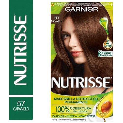 Kit Completo de Coloración Permanente Nutrisse Clásico Tono 57 Ambar 45 gr