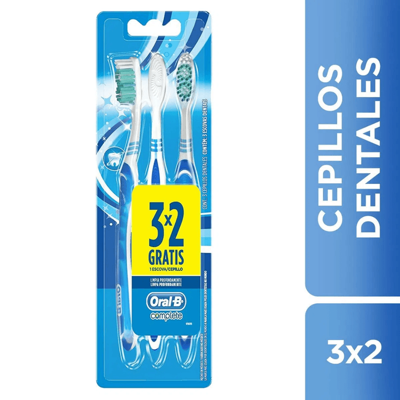 Comprar Cepillos Dentales Oral-B Clean Complete Suave 3 Unidades