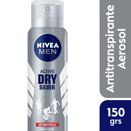 Desodorante Antibacterial en Spray Nivea Men Silver Protect Dynamic Power 150ml