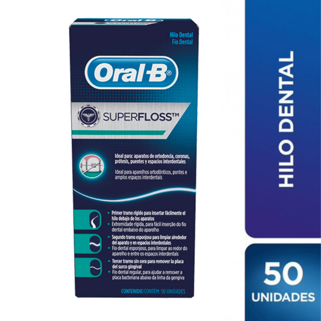 Hilo Dental Oral B Súper Floss 50 unidades