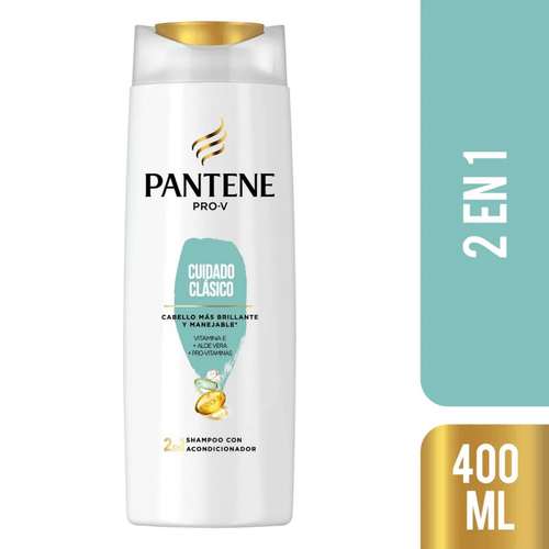 Shampoo + Acondicionador Pantene 2 en 1 Clásico 400ml