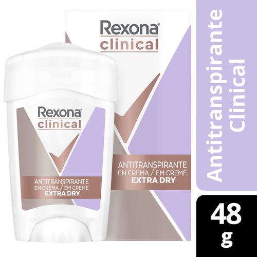 Desodorante Rexona en Crema Clinical Women Extra Dry 48 gr