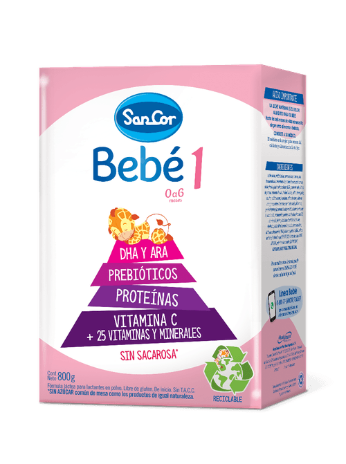Leche Infantil Sancor Bebé 1 Polvo Sabor Original 800 g