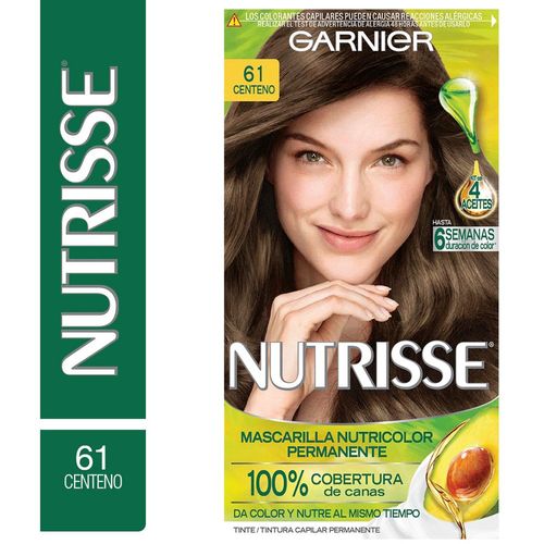 Kit Completo de Coloración Permanente Nutrisse Clásico Tono 61 Centeno 45 gr