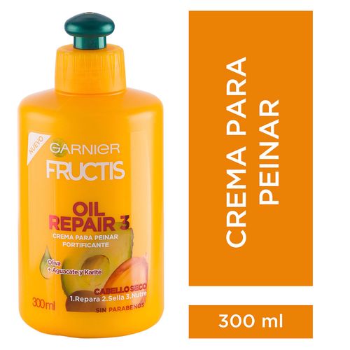 Crema para peinar Oil Repair 3 Fructis Garnier 300ml