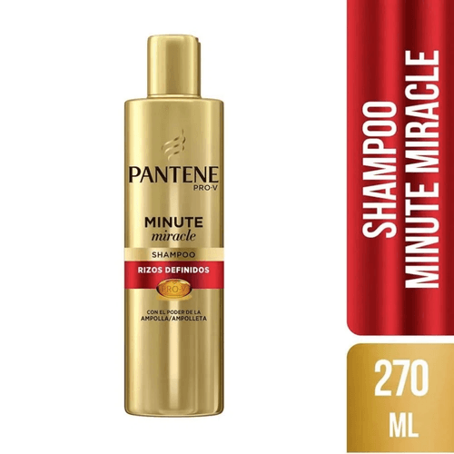 Shampoo Pantene Minute Miracle Rizos definidos 270ml