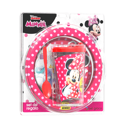 Blister Plato + Vaso Sport Minnie