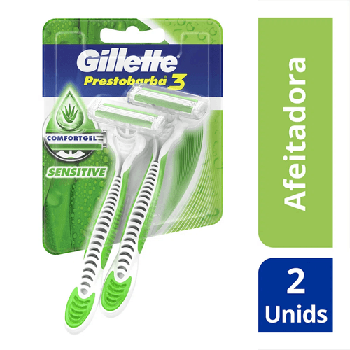 Máquina de Afeitar Prestobarba 3 Sensecare 2 unidades