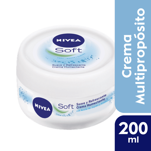 Crema Hidratante Intensiva Nivea Soft Cara Cuerpo Manos 200ml