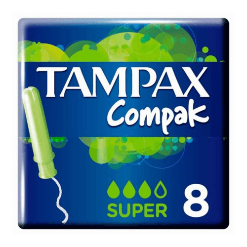 Tampones Tampax Compak Súper 8 unidades