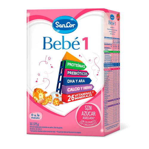 Leche Infantil Sancor Bebé 1 Polvo Sabor Original 375 g