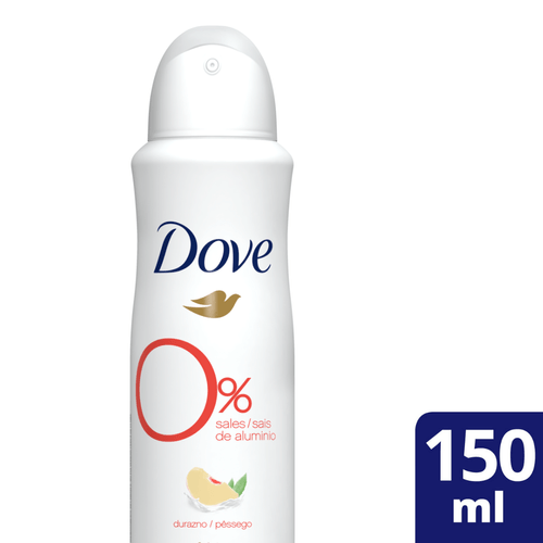 Desodorante Antitranspirante Dove 0% Durazno 150ml