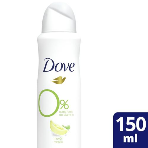 Desodorante Antitranspirante Dove 0% Melón 150ml